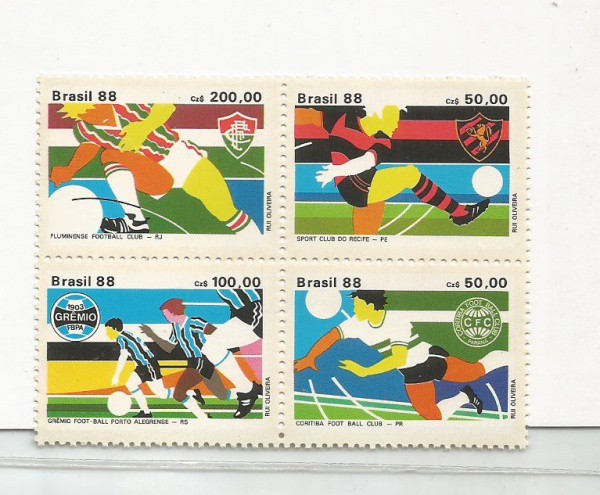 quadra de selos brasil 88 campeonato brasileiro