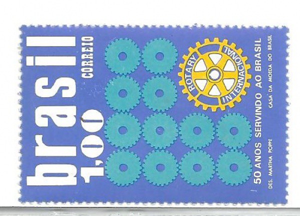 selo brasil 50 anos servindo ao brasil c773