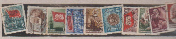 ALEMANHA , LOTE C 10 BONS SELOS, DE 1952/53