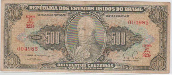 BRASIL, C100 DOM JOAO VI ,1955 CATALAGO IRLEI 400 REAIS