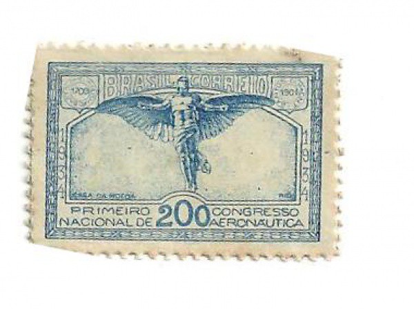 selo brasil , 1 congresso nacional de aeronautica