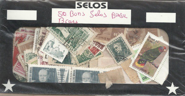 BRASIL - 50 SELOS COMEMORATIVOS VARIADOS