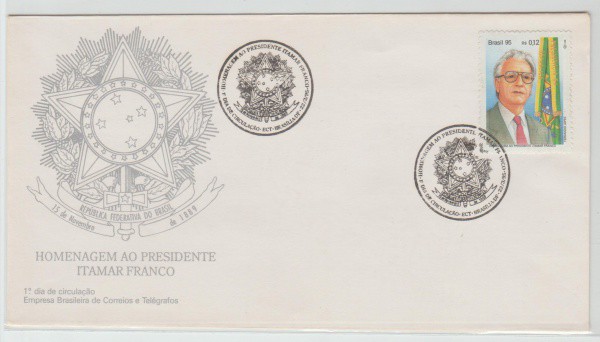 ENVELOPE BRASIL 1° DIA DE CIRCULAÇÃO