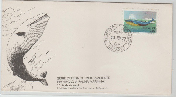 ENVELOPE BRASIL 1 DIA DE CIRCULAÇÃO