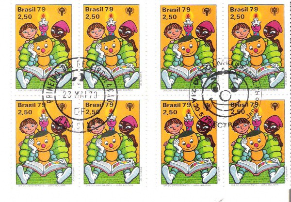 2 QUADRAS DO BRASIL - CARIMBO CBC + 1° DIA - RHM 1090 - 1979