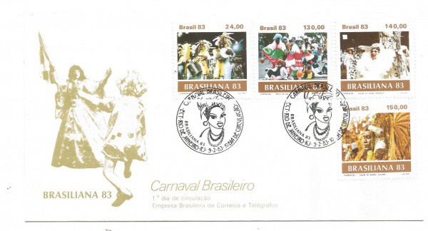 FDC-277 - TEMA CARNAVAL - CARIMBO CBC - 1983