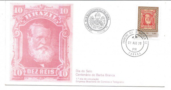 FDC-156 - DIA DO SELO - CARIMBO CBC + 1° DIA - 1978