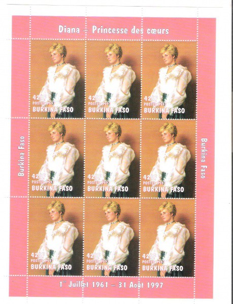 BLOCO ESTRANGEIRO - PRINCESA DIANA - TEMATICO - NOVO