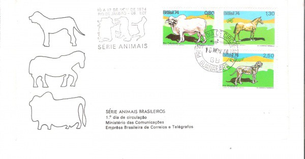 FDC-057 - CBC + 1 DIA - CARIMBO GUANABARA - 10/11/74