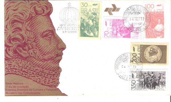 FDC-008 - CBC + 1º DIA - CARIMBO DE SÃO PAULO - 04/09/1972