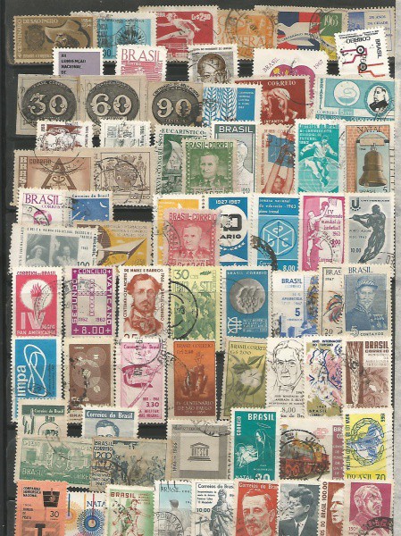 02  BRASIL  70 Selos Bons e Usados