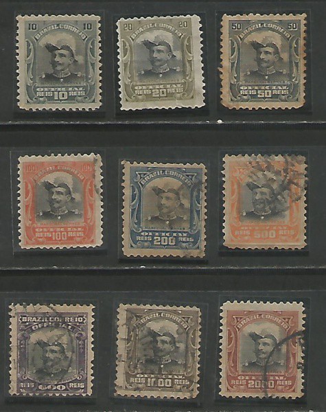 05  BRASIL  1913  Selos da Série Hermes Fonseca  Bons Valores