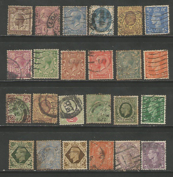 16  INGLATERRA  16 Antigos e Bons Selos