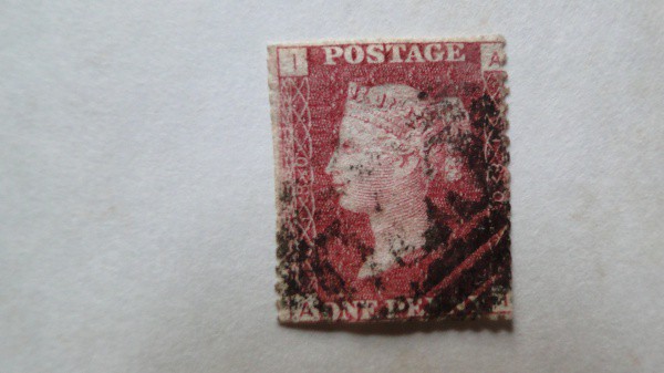 SELO ONE PENY RED, O SEGUNDO SELO DA INGLATERRA... RARO - O One penny red, emitido em 1841, veio sub