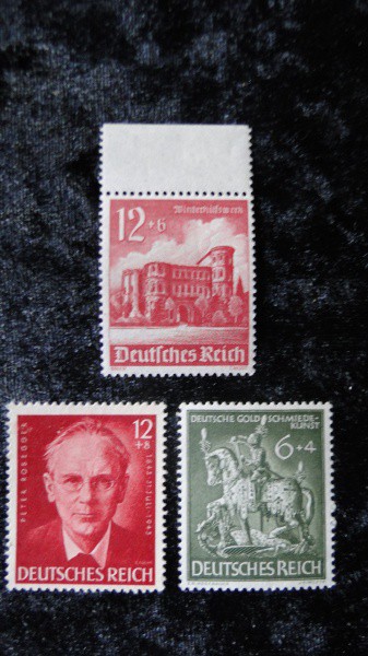 DEUTSCHES REICH - 03 RAROS SELOS NOVOS - BOM VALOR DE CATÁLOGO
