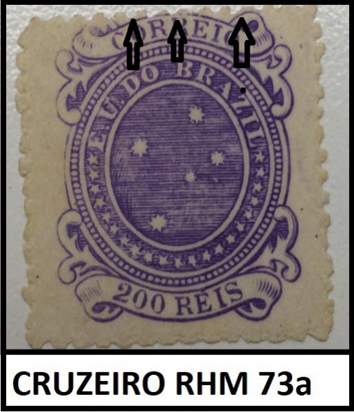 BRASIL - SELO CRUZEIROS DO SUL  RHM 73A BELISSIMO ESCASSO E EM EXCELENTE ESTADO DE CONSERVAÇÃO ALTO