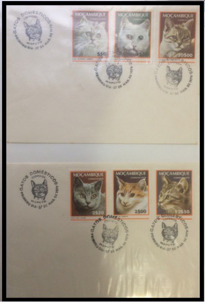 MOÇAMBIQUE - PARTE DE UMA COLEÇÃO COM SELOS E ENVELOPES EM ESTADO MINT DE CONSERVAÇÃO ! TEMA FAUNA P