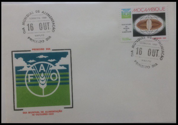 MOÇAMBIQUE - PARTE DE UMA COLEÇÃO COM SELOS E ENVELOPES  EM ESTADO MINT DE CONSERVAÇÃO    ! FAO DIA
