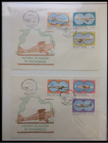 MOÇAMBIQUE - PARTE DE UMA COLEÇÃO COM SELOS E ENVELOPES  EM ESTADO MINT DE CONSERVAÇÃO    !TEMA HIST