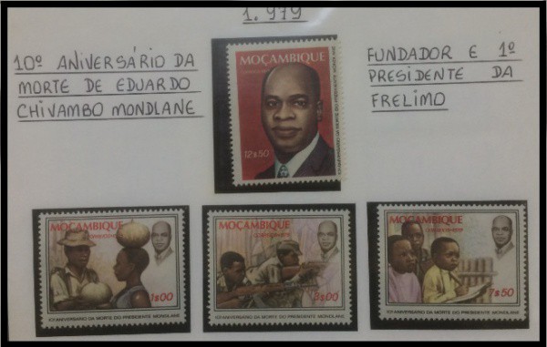 MOÇAMBIQUE - PARTE DE UMA COLEÇÃO COM SELOS  EM ESTADO MINT DE CONSERVAÇÃO    ! PRIMEIRO PRESIDENTE
