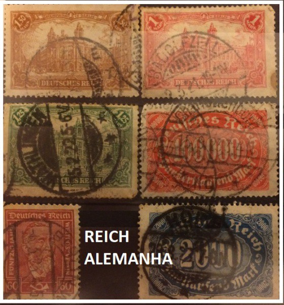 ALEMANHA REICH  - LOTE DE SELOS EM EXCELENTE ESTADO DE CONSERVAÇÃO !