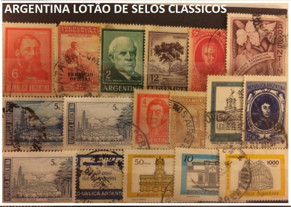 ARGENTINA LOTÃO DE SELOS CLASSICOS EM EXCELENTE ESTADO DE CONSERVAÇÃO !