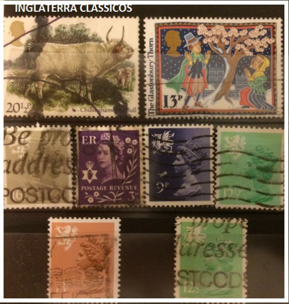 INGLATERRA   - LOTÃO  DE SELOS CLASSICOS  UM SHOW  SELOS EM EXCELENTE ESTADO DE CONSERVAÇÃO !