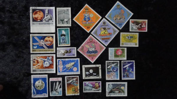 ESPAÇO / ASTRONÁUTICA - TEMÁTICOS - 22 SELOS DIFERENTES, MAIORIA GRANDES, VEJA TODAS AS FOTOS