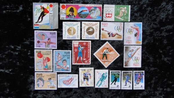 OLIMPÍADAS/ESPORTES - TEMÁTICOS - 20 SELOS DIFERENTES, DIVERSOS PAÍSES, LINDO LOTE, VEJA TODAS AS FO