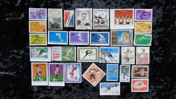 ESPORTES - TEMÁTICOS - 30 SELOS DIFERENTES, DIVERSOS PAÍSES, LINDO LOTE, VEJA TODAS AS FOTOS
