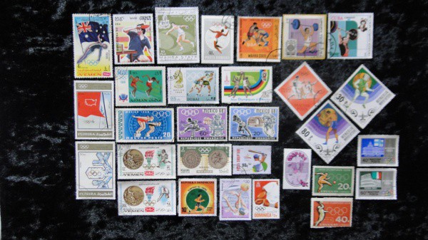 OLIMPÍADAS/ESPORTES - TEMÁTICOS - 30 SELOS DIFERENTES, DIVERSOS PAÍSES, LINDO LOTE, VEJA TODAS AS FO