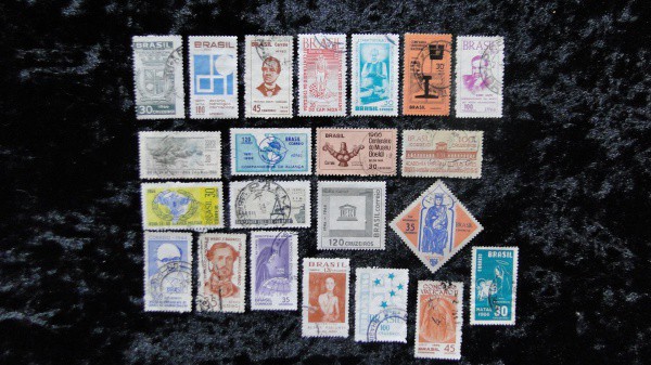 1966 - 22 SELOS BRASIL - ANO COMPLETO, SOMENTE OS COMEMORATIVOS - USADOS - VEJA TODAS AS FOTOS
