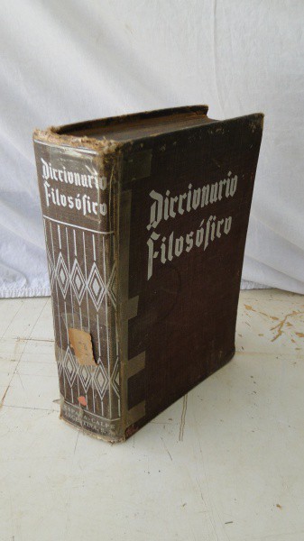 DICCIONÁRIO FILOSÓFICO - ESPASA-CALPE ARGENTINA - 1952 - RARIDADE - 1114pg, MARCAS DO TEMPO, AMARELA - Não identificado
