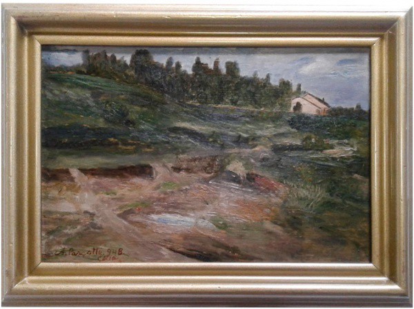 PASCOTTO, A. Assinado no CIE. Óleo sobre tela. Medida total 34cmx42cm.