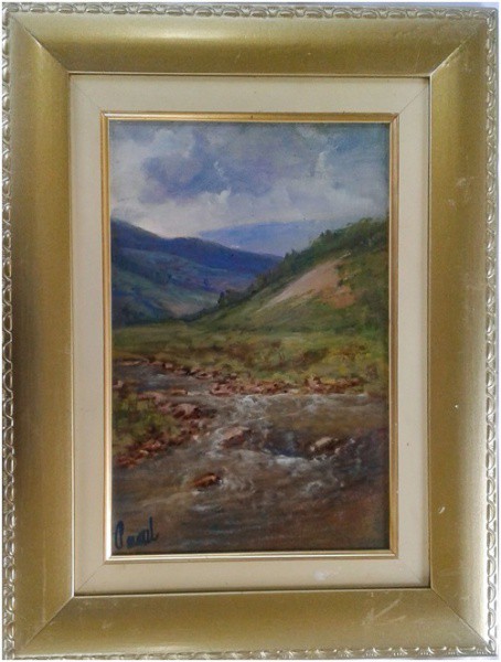 PASCOAL, Antônio. Assinado no CIE. Óleo sobre tela. Medida total 34cmx44cm.  .