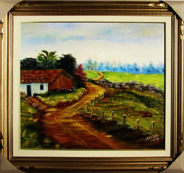 Adrian, Fazenda, o.s.t. - 50 X 60 cm - acid e verso, 2006, (moldura, 68 X 78 cm).