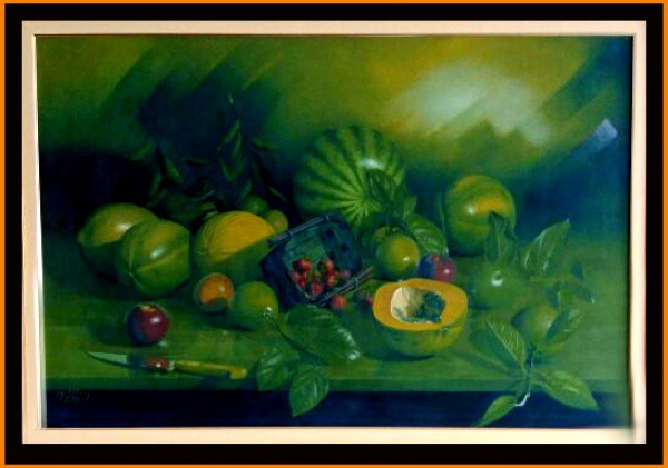 Santana - Quadro óleo sobre tela 80x120cm com moldura - 17573