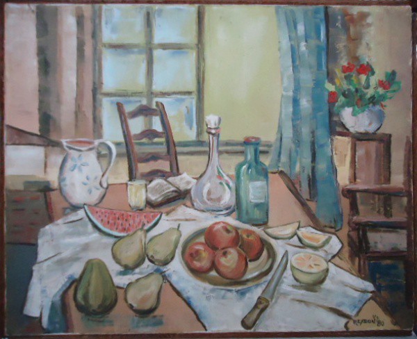 Hendrikus Antonius Reydon (1926 - 2009) - Rara pintura óleo sobre tela (Reydon, fez muito pouco pint