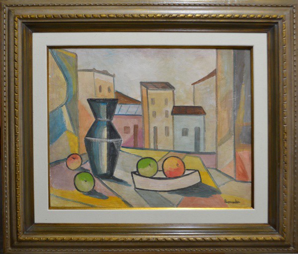 Aldo Bonadei, "Composição" - ost. - med. 65 x 81 cm