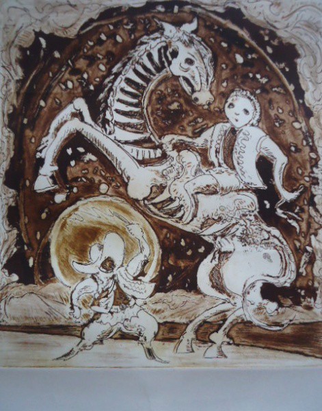 Newton Cavalcanti - Gravura em metal original, medindo: 79 cm x 53 cm. Obra sem moldura, sem a assin