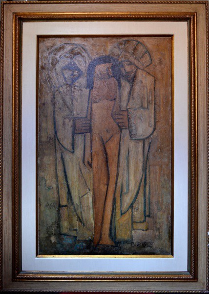 Dario Mecatti, "Figuras" - óleo sobre tela - med. 100 x 60 cm