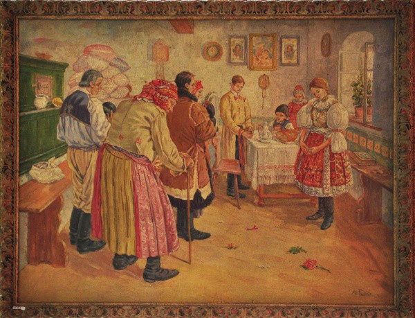 A. FROLKA - ost ( Noivado ) med: 61 x 89 cm.