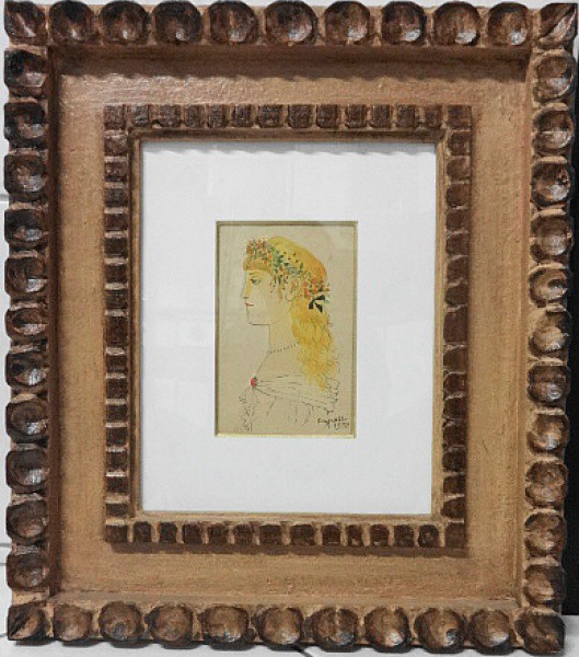 Reynaldo Fonseca - Aquarela sobre cartão - 19 cm x 15 cm, assinado no canto inferior direito e datad