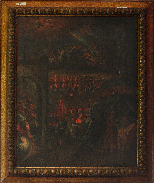 SEM ASSINATURA - ost ( Cena de Batalha ) med: 70 x 58 cm.