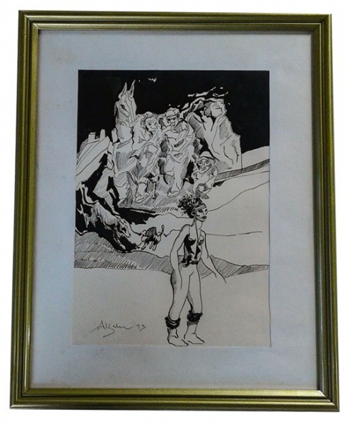ZALUAR, Aloysio. Assinado no CID. Serigrafia. Medida total 40cmx56cm80