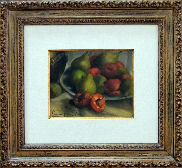 Oscar Pereira da Silva, "Natureza Morta" - óleo sobre placa - med. 17 x 21 cm