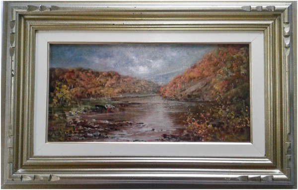 PASCOAL, Antônio. Assinado no CID. Óleo sobre tela. Medida total 60cmx38cm.