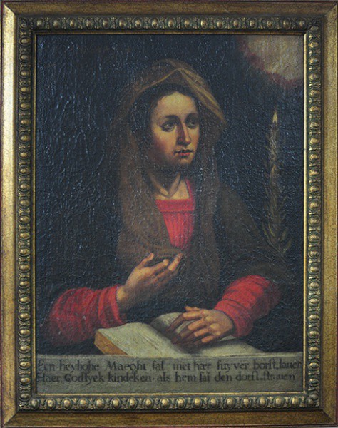 SEM ASSINATURA - ost ( figura bíblica ) med: 83 x 60 cm.