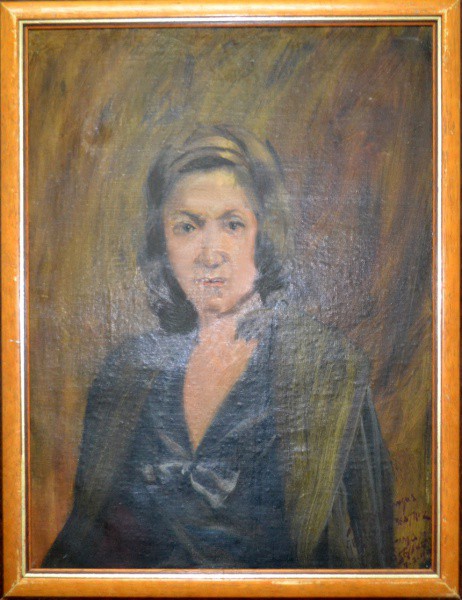 Castellane, "Figura Feminina - Beatriz Dutra" - óleo sobre tela - med. 80 x 60 cm