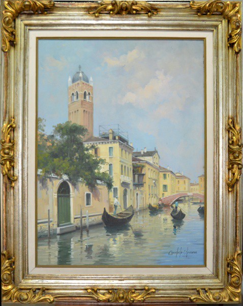 Candido Oliveira, "Paris" - óleo sobre tela - med. 80 x 60 cm - ost.